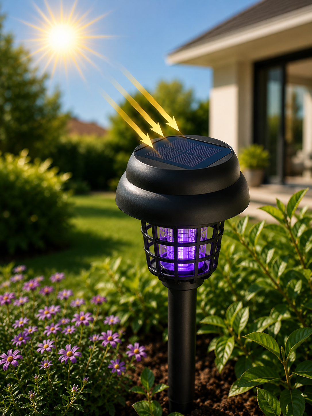 SolarGuard™ Pro Lámpara Solar Antimosquitos