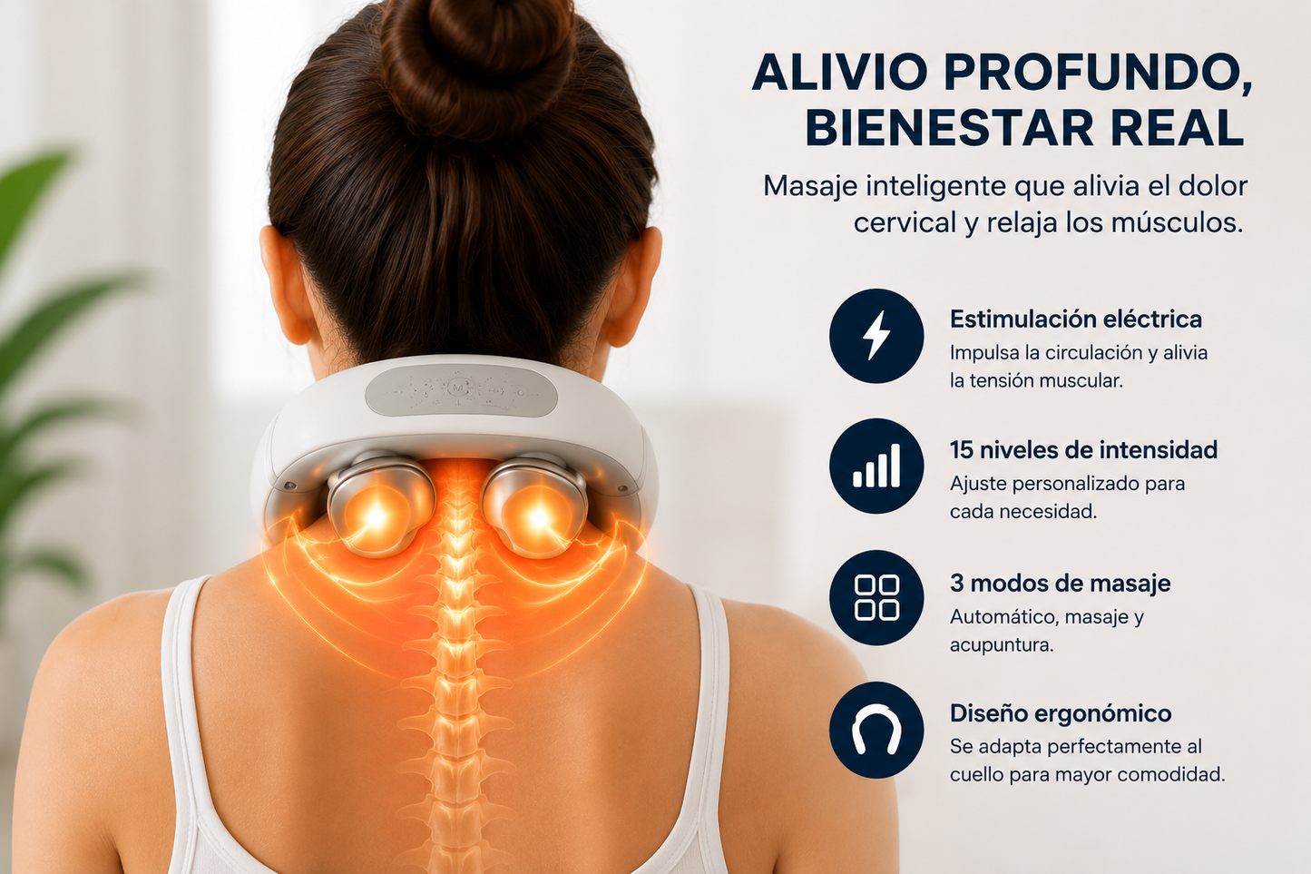 Masajeador Inteligente para Cuello y Cervicales