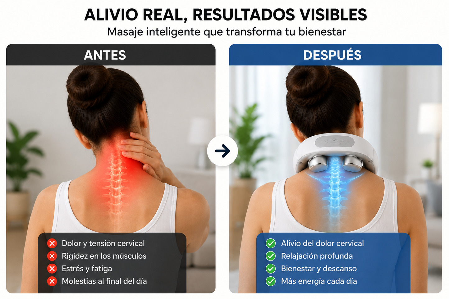 Masajeador Inteligente para Cuello y Cervicales
