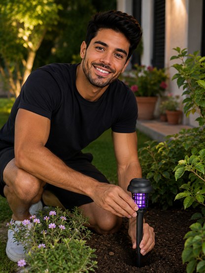 SolarGuard™ Pro Lámpara Solar Antimosquitos