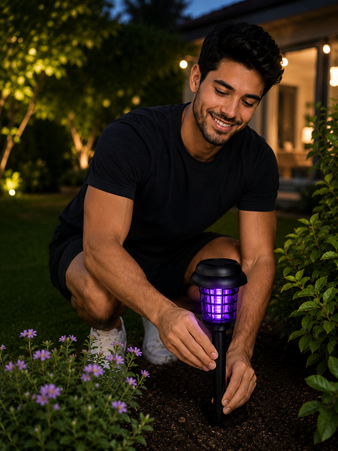 SolarGuard™ Pro Lámpara Solar Antimosquitos