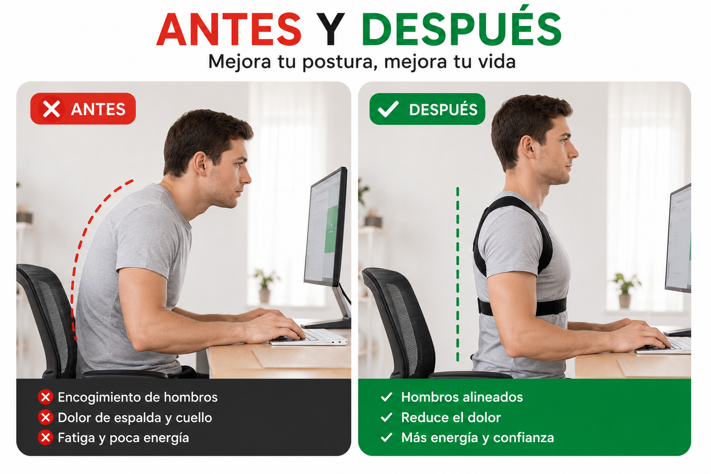 PostureLift™  Corrector Inteligente de Postura