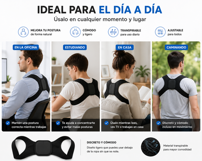 PostureLift™  Corrector Inteligente de Postura