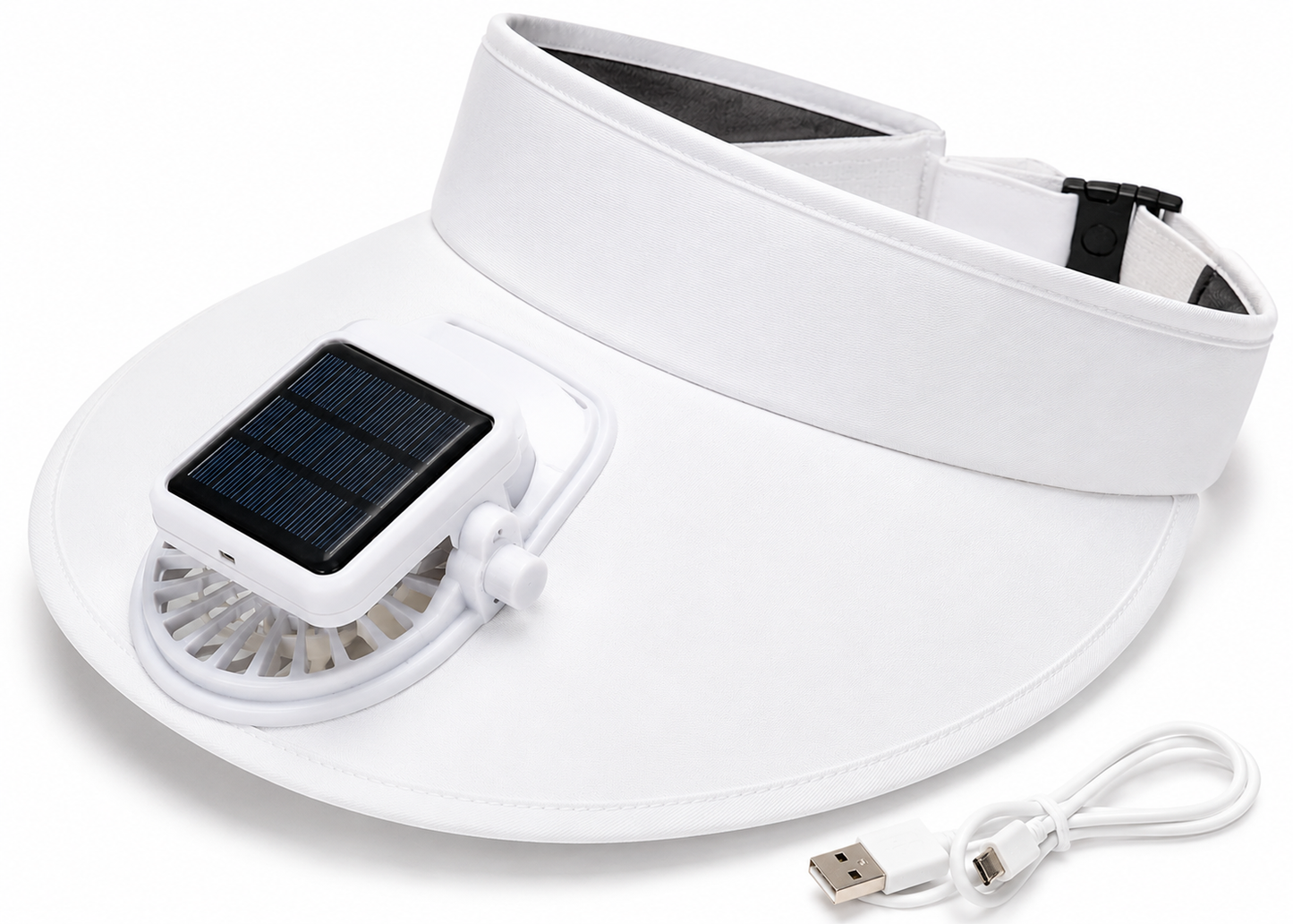 Gorra Refrigerante con Ventilador Ajustable 180°