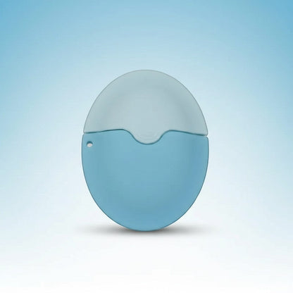Asronix aplicador portátil de protector solar recargable azul y blanco con esponja