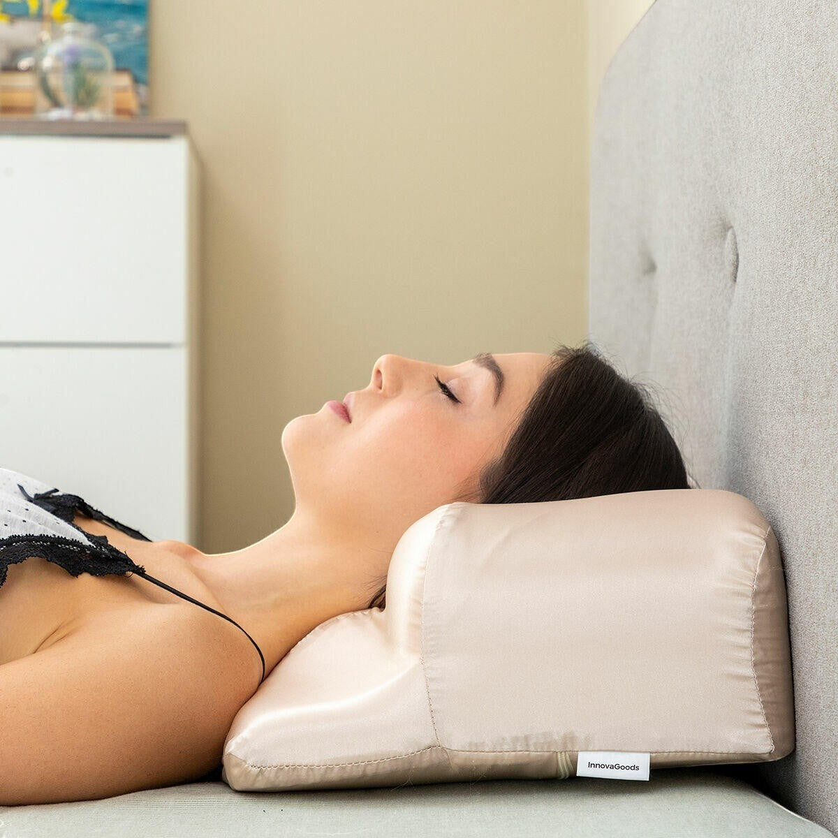 YouthGlow™ Beauty Pillow – Almohada Cervical Antiarrugas de Satén