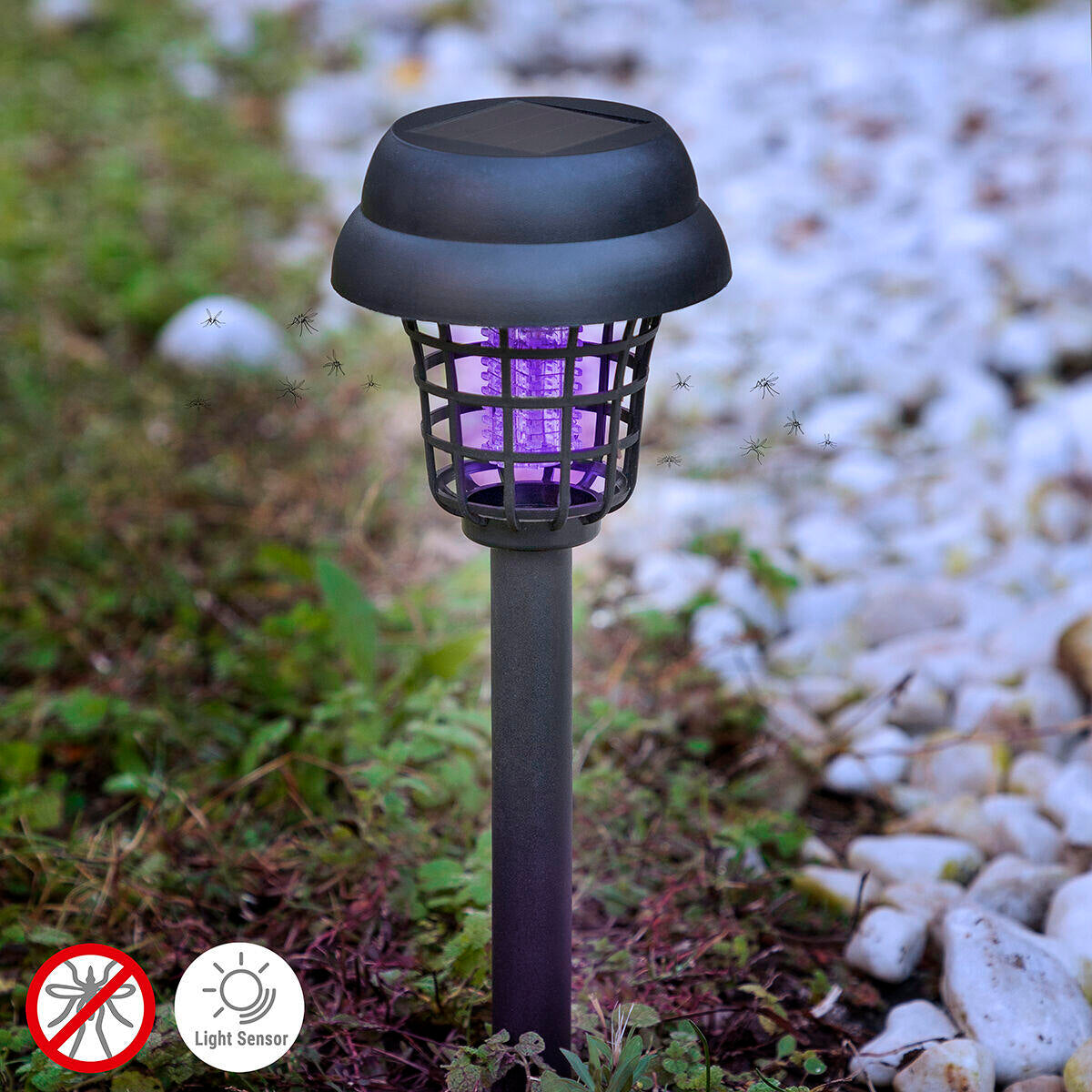 Lámpara Solar Antimosquitos Inteligente para Exterior